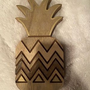 Wooden Pineapple Decor